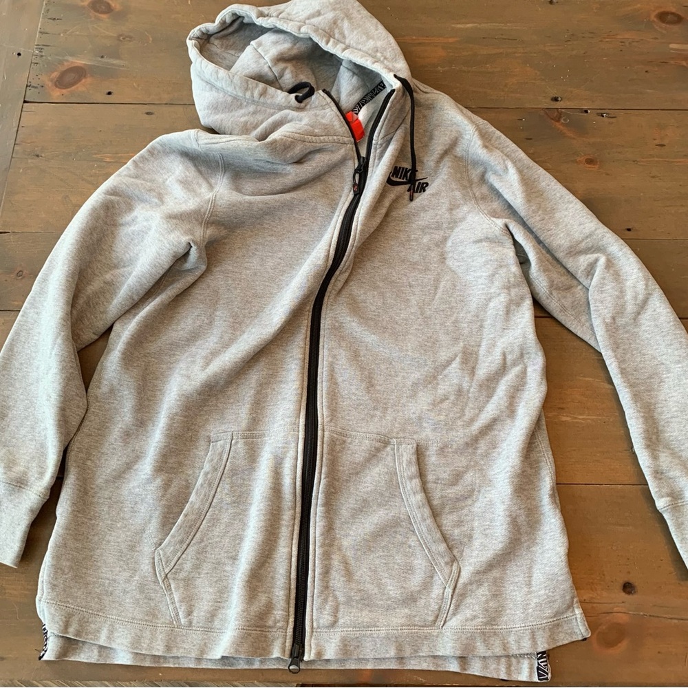Nike Air Full Zip Hoodie Size L Gray